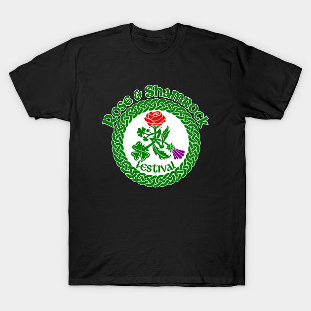 Rose and Shamrock Festival Logo T-Shirt by roseandshamrock